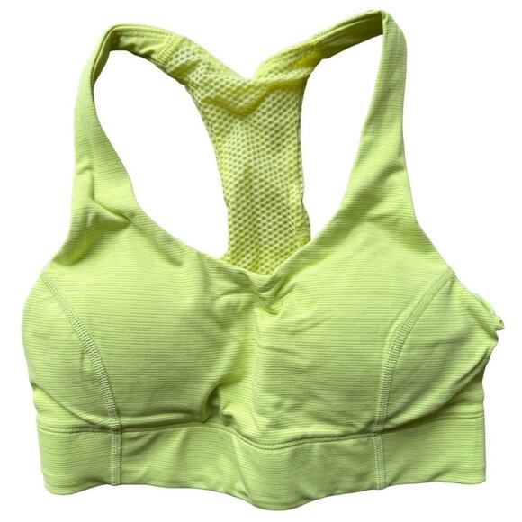Outdoor Voices Doing Things Thrive Sports Bra Racerback Mesh Yellow Size XXS NEW - Picture 4 of 12